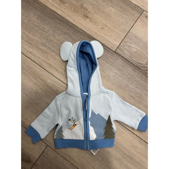 Disney Other - Disney Baby Mickey Mouse and Goofy Holiday Homestead Zip Hoodie Ski NEW 0-3
